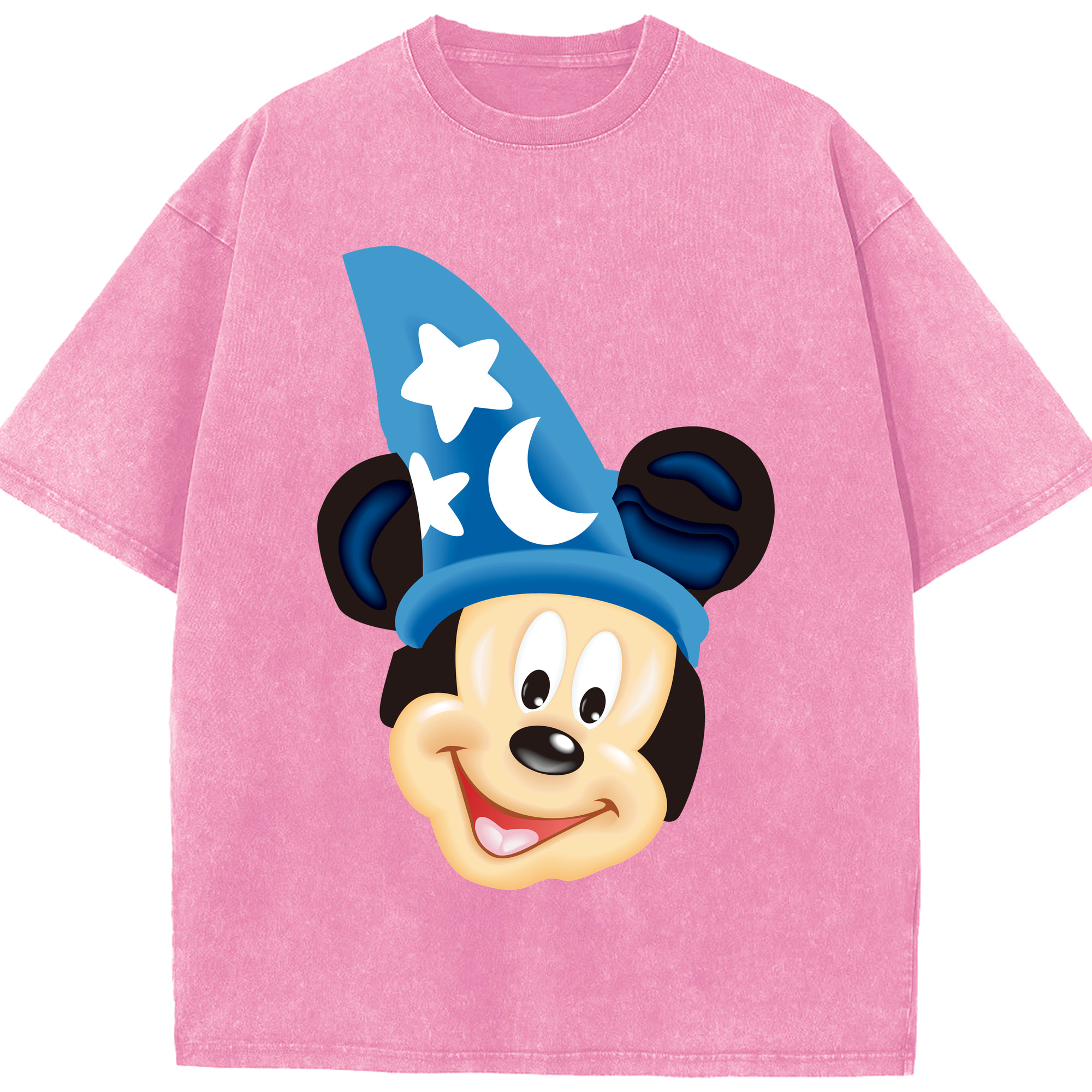 （画像用） ミッキーマウス Mickey Mouse 綿100% ヴィンテージ風 半袖Tシャツ（フロントプリント）